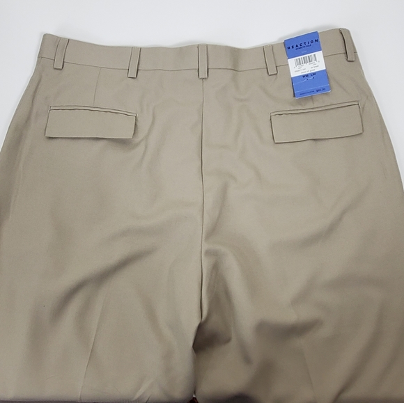 NWT Kenneth Cole Reaction khaki trouser pants 38× 34 - Picture 4 of 13